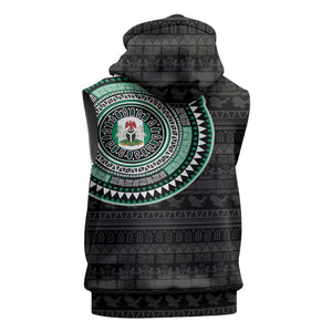 Nigeria African Tribal Pattern Sleeveless Hoodie Chest Arm Tattoo - African Pride