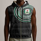 Nigeria African Tribal Pattern Sleeveless Zip Hoodie Chest Arm Tattoo - African Pride