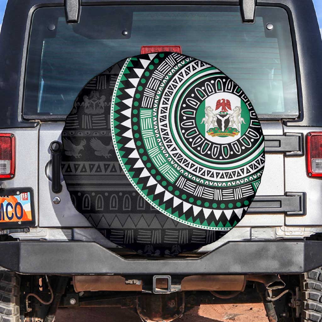 Nigeria African Tribal Pattern Spare Tire Cover Chest Arm Tattoo