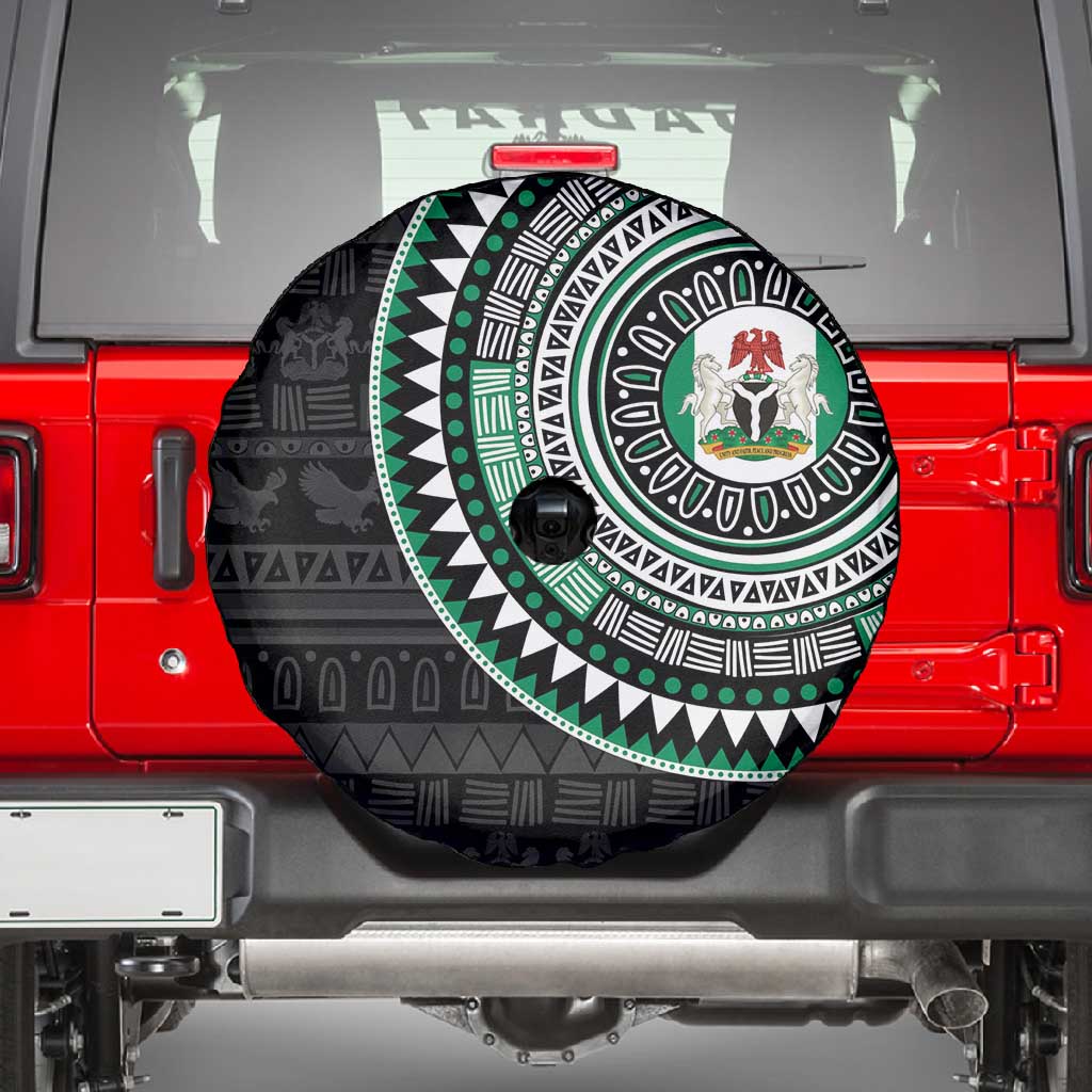 Nigeria African Tribal Pattern Spare Tire Cover Chest Arm Tattoo