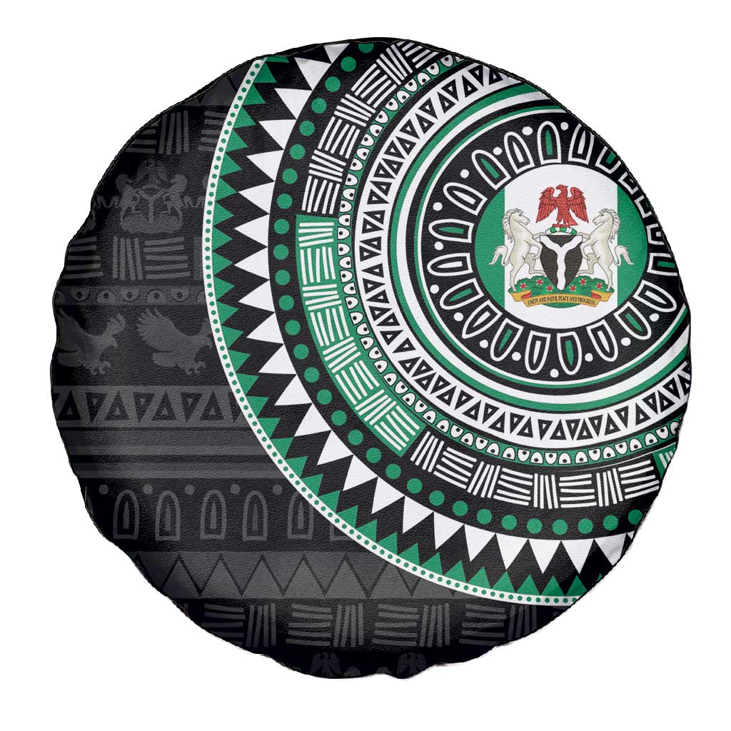 Nigeria African Tribal Pattern Spare Tire Cover Chest Arm Tattoo
