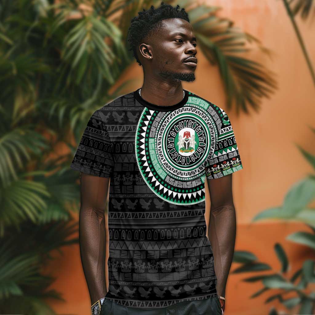 Nigeria African Tribal Pattern T shirt Chest Arm Tattoo