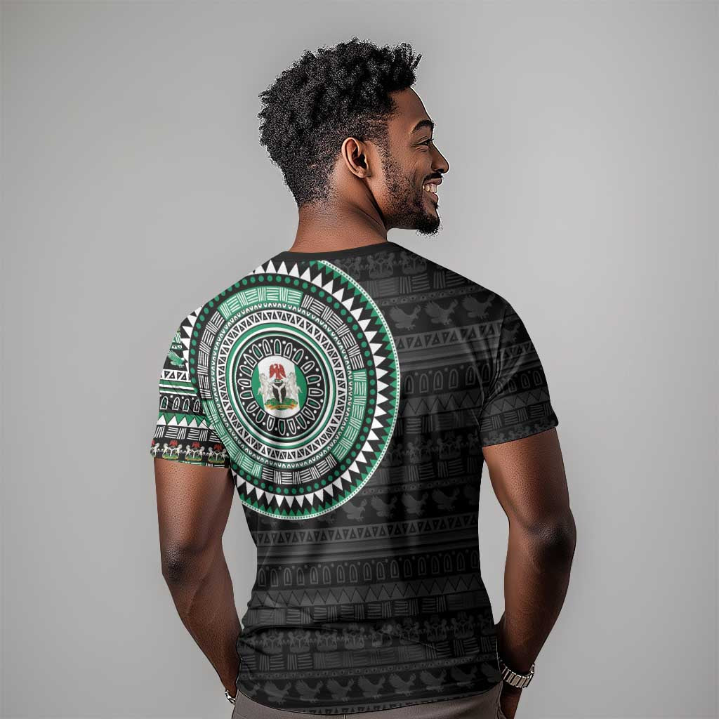 Nigeria African Tribal Pattern T shirt Chest Arm Tattoo