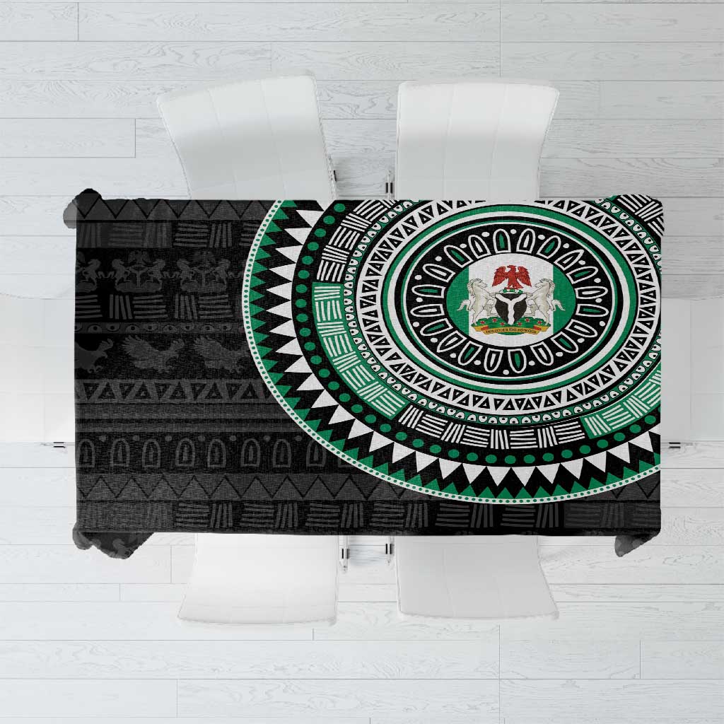 Nigeria African Tribal Pattern Tablecloth Chest Arm Tattoo