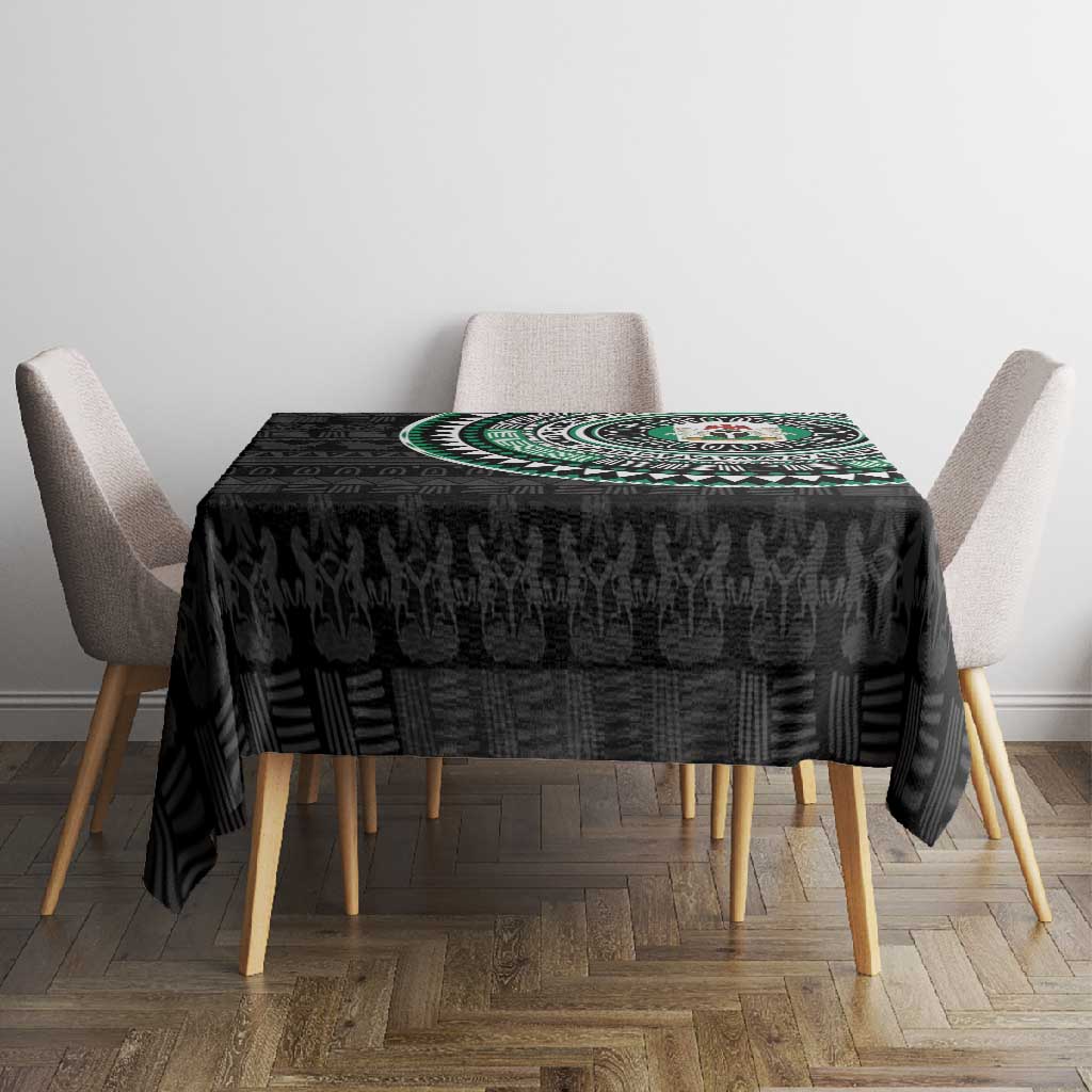 Nigeria African Tribal Pattern Tablecloth Chest Arm Tattoo