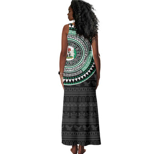 Nigeria African Tribal Pattern Tank Maxi Dress Chest Arm Tattoo