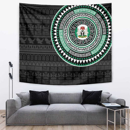 Nigeria African Tribal Pattern Tapestry Chest Arm Tattoo