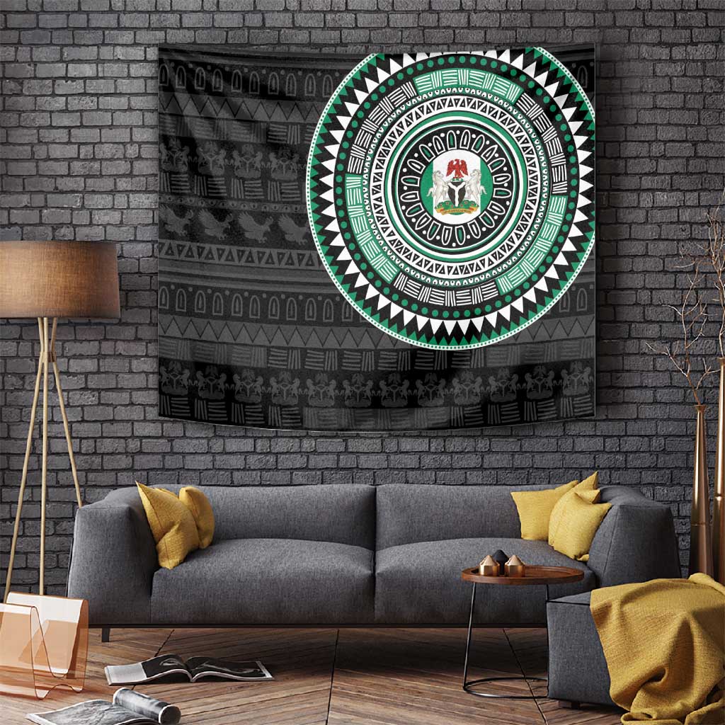 Nigeria African Tribal Pattern Tapestry Chest Arm Tattoo