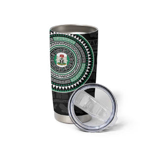 Nigeria African Tribal Pattern Tumbler Cup Chest Arm Tattoo