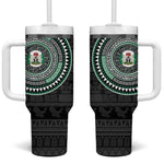 Nigeria African Tribal Pattern Tumbler With Handle Chest Arm Tattoo