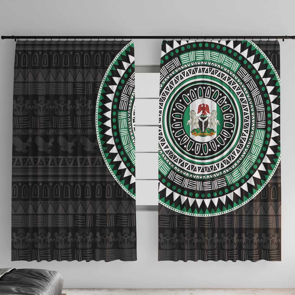 Nigeria African Tribal Pattern Window Curtain Chest Arm Tattoo