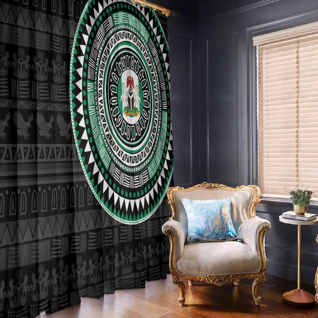 Nigeria African Tribal Pattern Window Curtain Chest Arm Tattoo