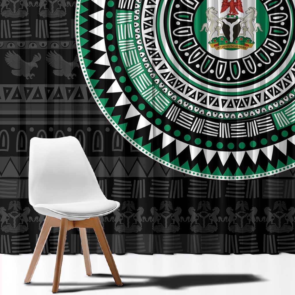 Nigeria African Tribal Pattern Window Curtain Chest Arm Tattoo