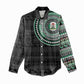 Nigeria African Tribal Pattern Women Casual Shirt Chest Arm Tattoo