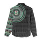 Nigeria African Tribal Pattern Women Casual Shirt Chest Arm Tattoo