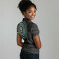 Nigeria African Tribal Pattern Women Polo Shirt Chest Arm Tattoo