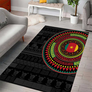 Cameroon African Tribal Pattern Area Rug Chest Arm Tattoo