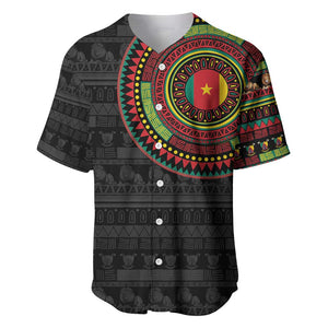 Cameroon African Tribal Pattern Baseball Jersey Chest Arm Tattoo