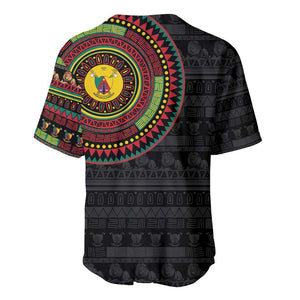 Cameroon African Tribal Pattern Baseball Jersey Chest Arm Tattoo