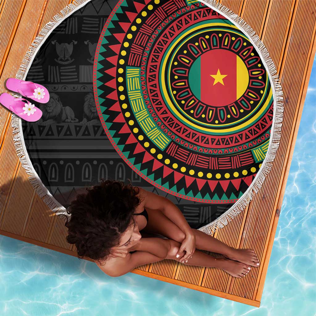 Cameroon African Tribal Pattern Beach Blanket Chest Arm Tattoo