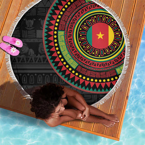 Cameroon African Tribal Pattern Beach Blanket Chest Arm Tattoo