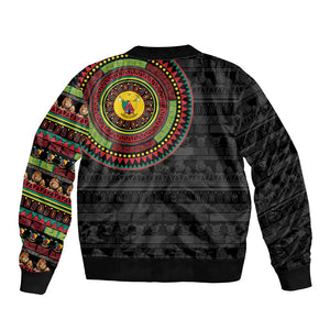 Cameroon African Tribal Pattern Bomber Jacket Chest Arm Tattoo