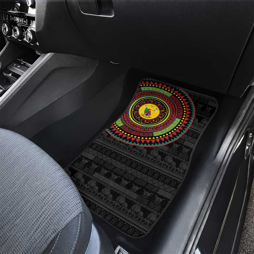 Cameroon African Tribal Pattern Car Mats Chest Arm Tattoo