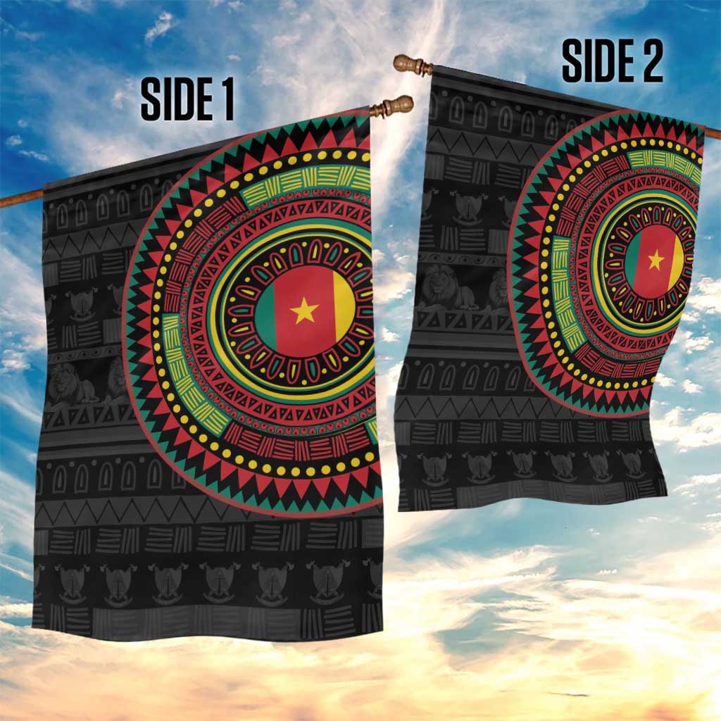 Cameroon African Tribal Pattern Garden Flag Chest Arm Tattoo