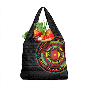 Cameroon African Tribal Pattern Grocery Bag Chest Arm Tattoo