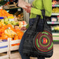 Cameroon African Tribal Pattern Grocery Bag Chest Arm Tattoo