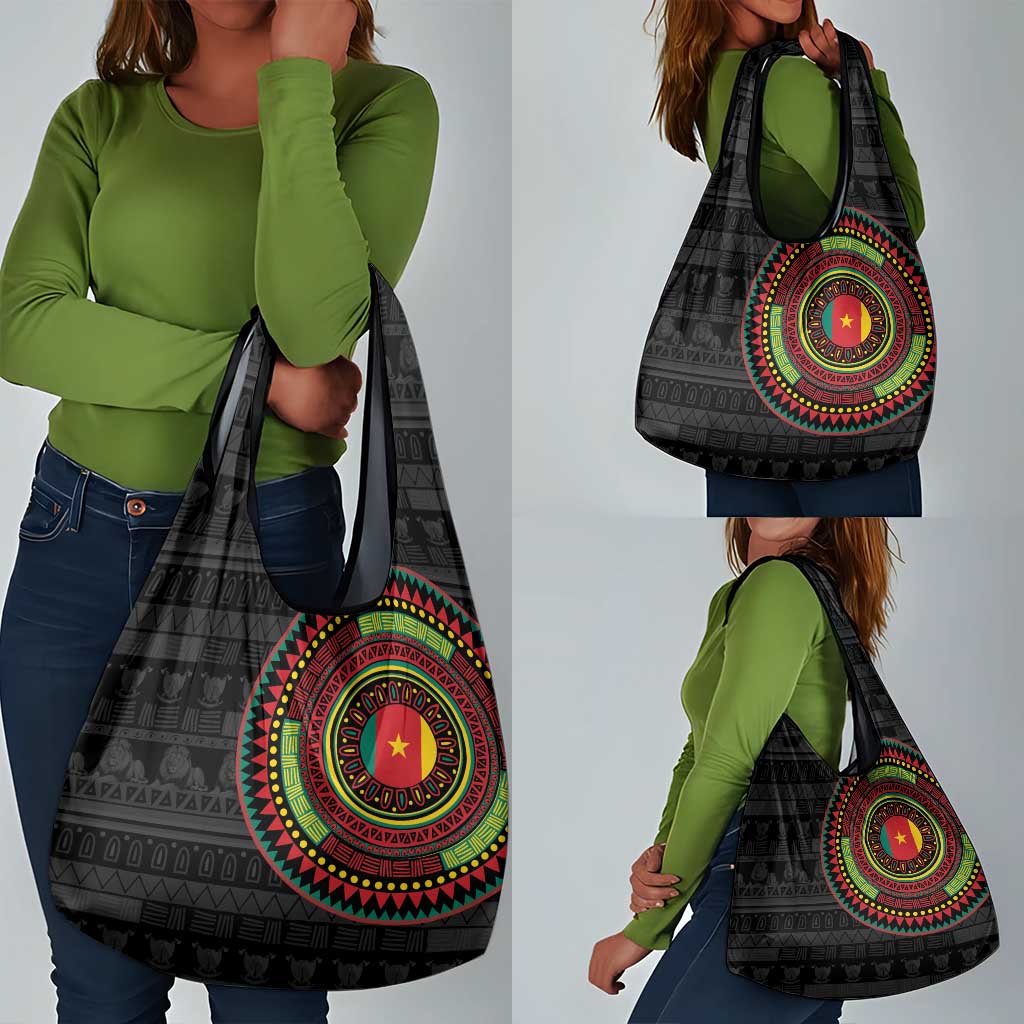 Cameroon African Tribal Pattern Grocery Bag Chest Arm Tattoo