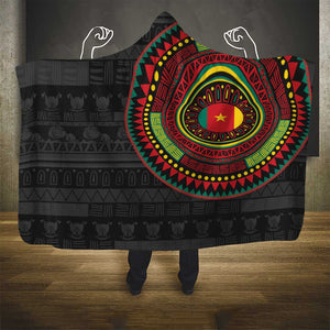 Cameroon African Tribal Pattern Hooded Blanket Chest Arm Tattoo