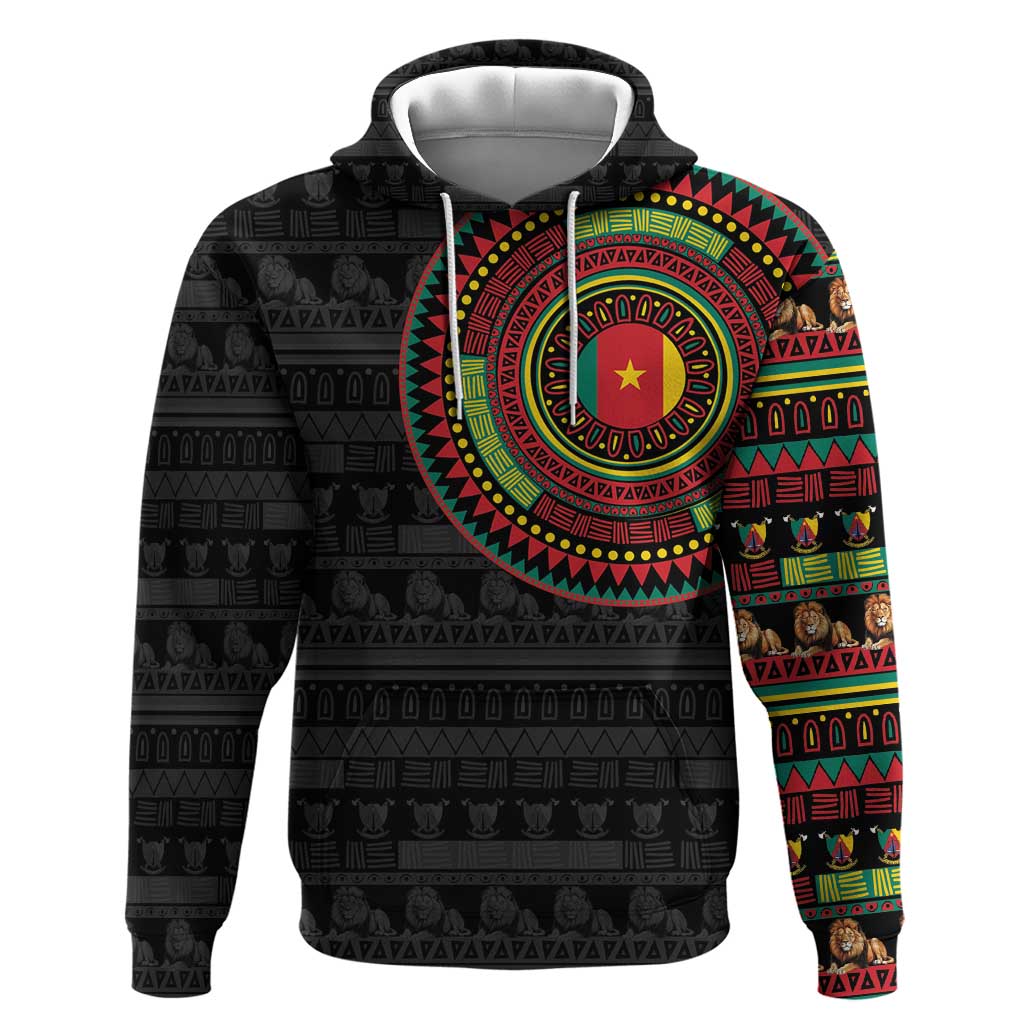 Cameroon African Tribal Pattern Hoodie Chest Arm Tattoo