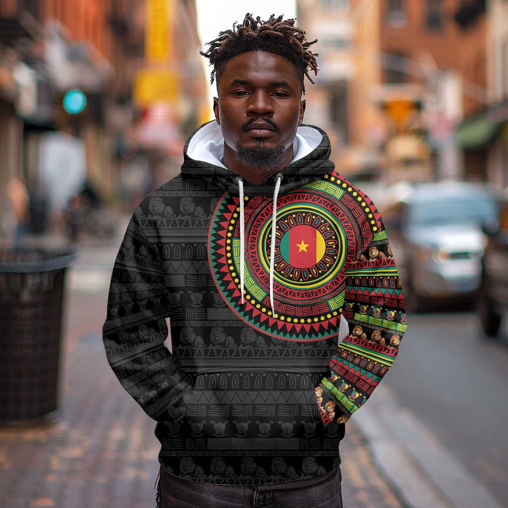 Cameroon African Tribal Pattern Hoodie Chest Arm Tattoo