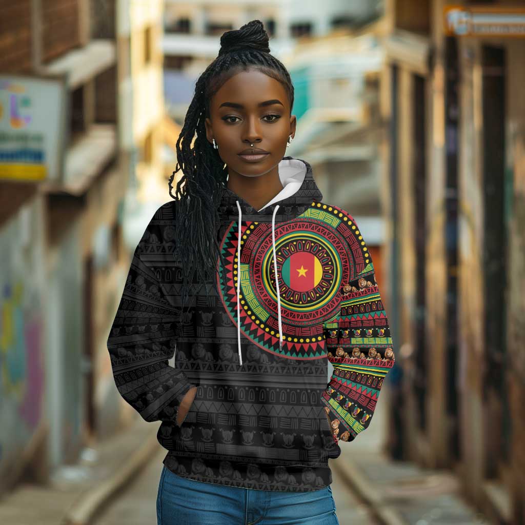 Cameroon African Tribal Pattern Hoodie Chest Arm Tattoo