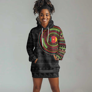Cameroon African Tribal Pattern Hoodie Dress Chest Arm Tattoo