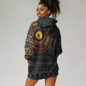 Cameroon African Tribal Pattern Hoodie Dress Chest Arm Tattoo