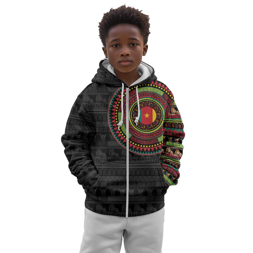 Cameroon African Tribal Pattern Kid Hoodie Chest Arm Tattoo