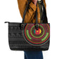 Cameroon African Tribal Pattern Leather Tote Bag Chest Arm Tattoo