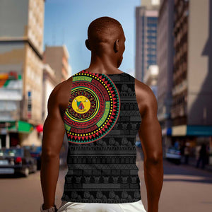 Cameroon African Tribal Pattern Men Tank Top Chest Arm Tattoo