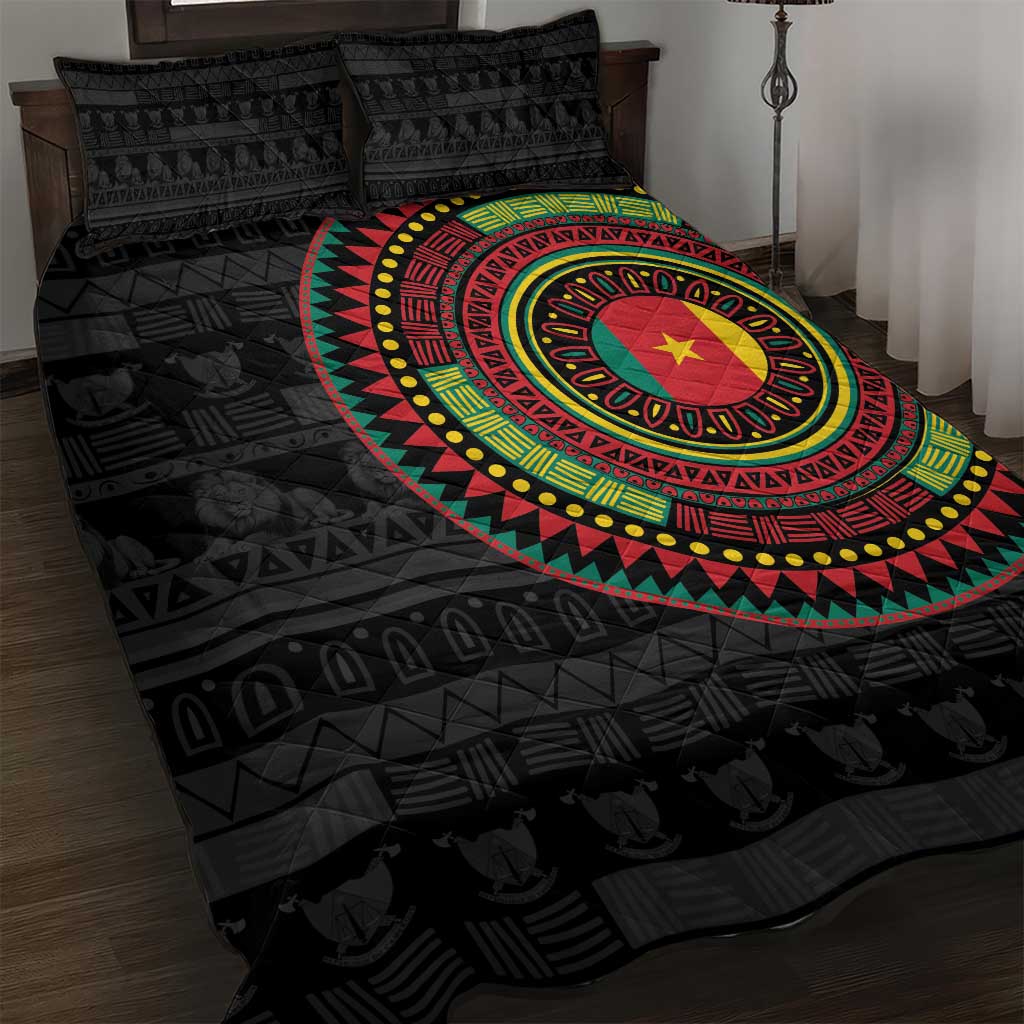 Cameroon African Tribal Pattern Quilt Bed Set Chest Arm Tattoo