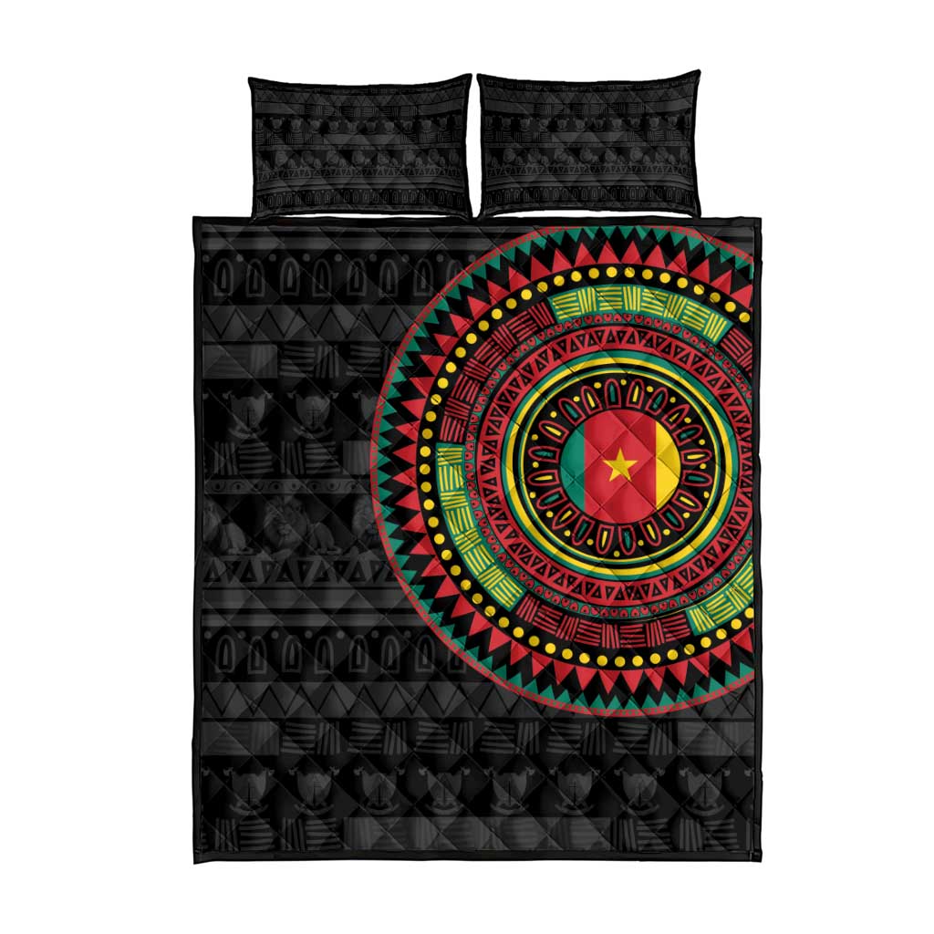 Cameroon African Tribal Pattern Quilt Bed Set Chest Arm Tattoo