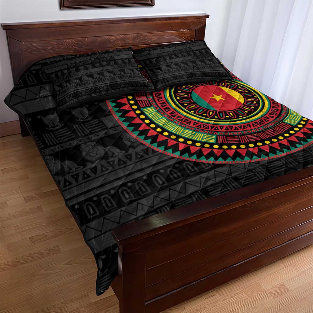 Cameroon African Tribal Pattern Quilt Bed Set Chest Arm Tattoo