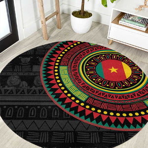 Cameroon African Tribal Pattern Round Carpet Chest Arm Tattoo