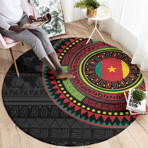 Cameroon African Tribal Pattern Round Carpet Chest Arm Tattoo