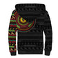 Cameroon African Tribal Pattern Sherpa Hoodie Chest Arm Tattoo