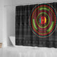 Cameroon African Tribal Pattern Shower Curtain Chest Arm Tattoo