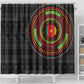 Cameroon African Tribal Pattern Shower Curtain Chest Arm Tattoo