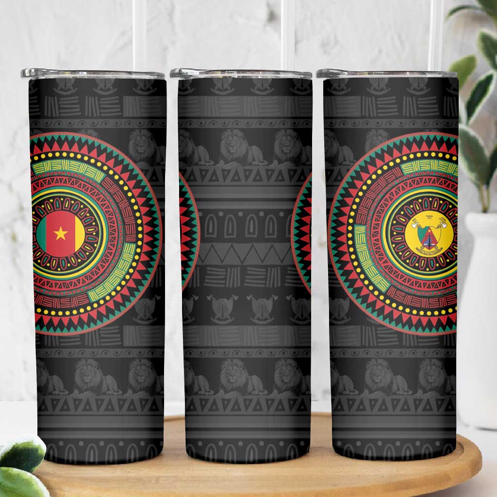 Cameroon African Tribal Pattern Skinny Tumbler Chest Arm Tattoo