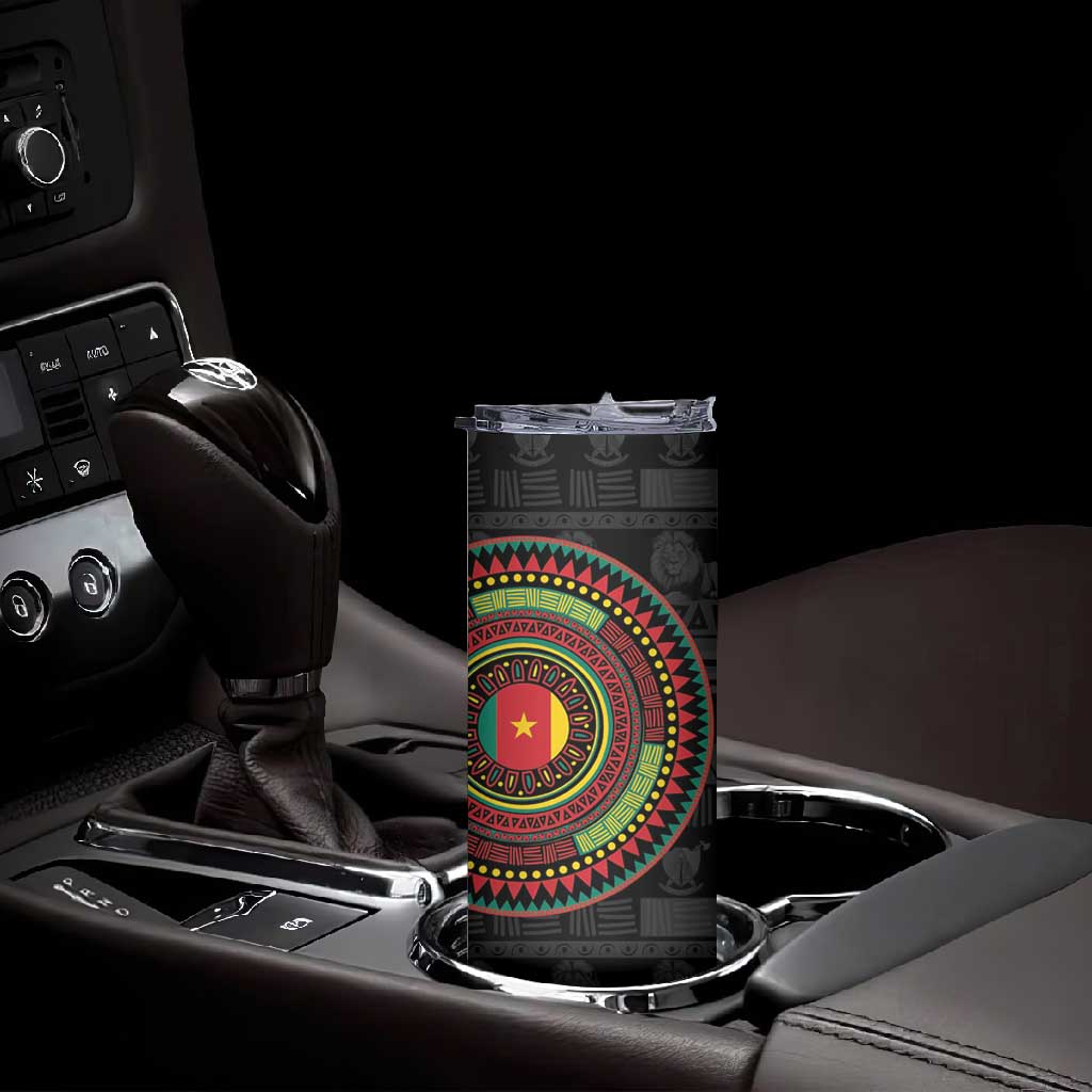 Cameroon African Tribal Pattern Skinny Tumbler Chest Arm Tattoo